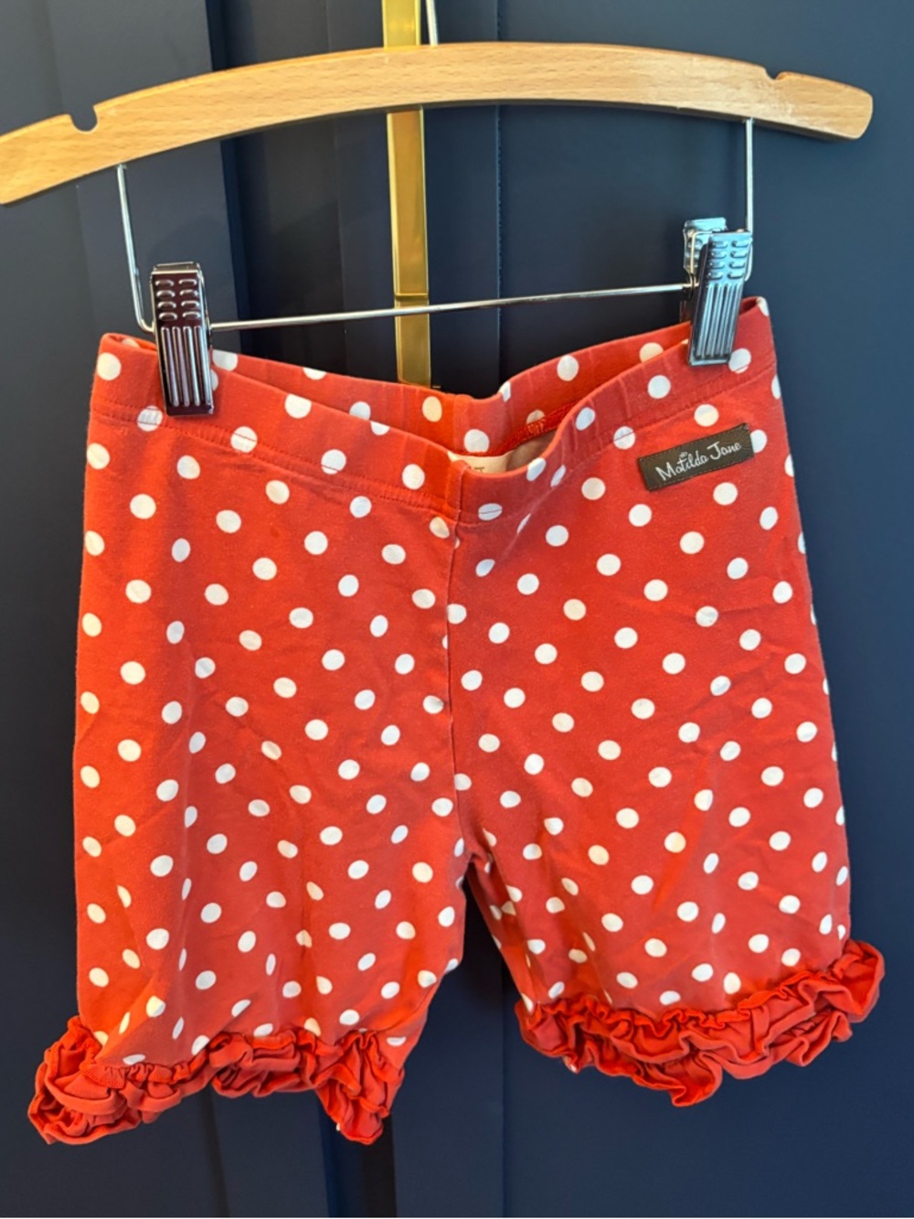 Matilda Jane Red Polka Dot Ruffle Bloom Shorts